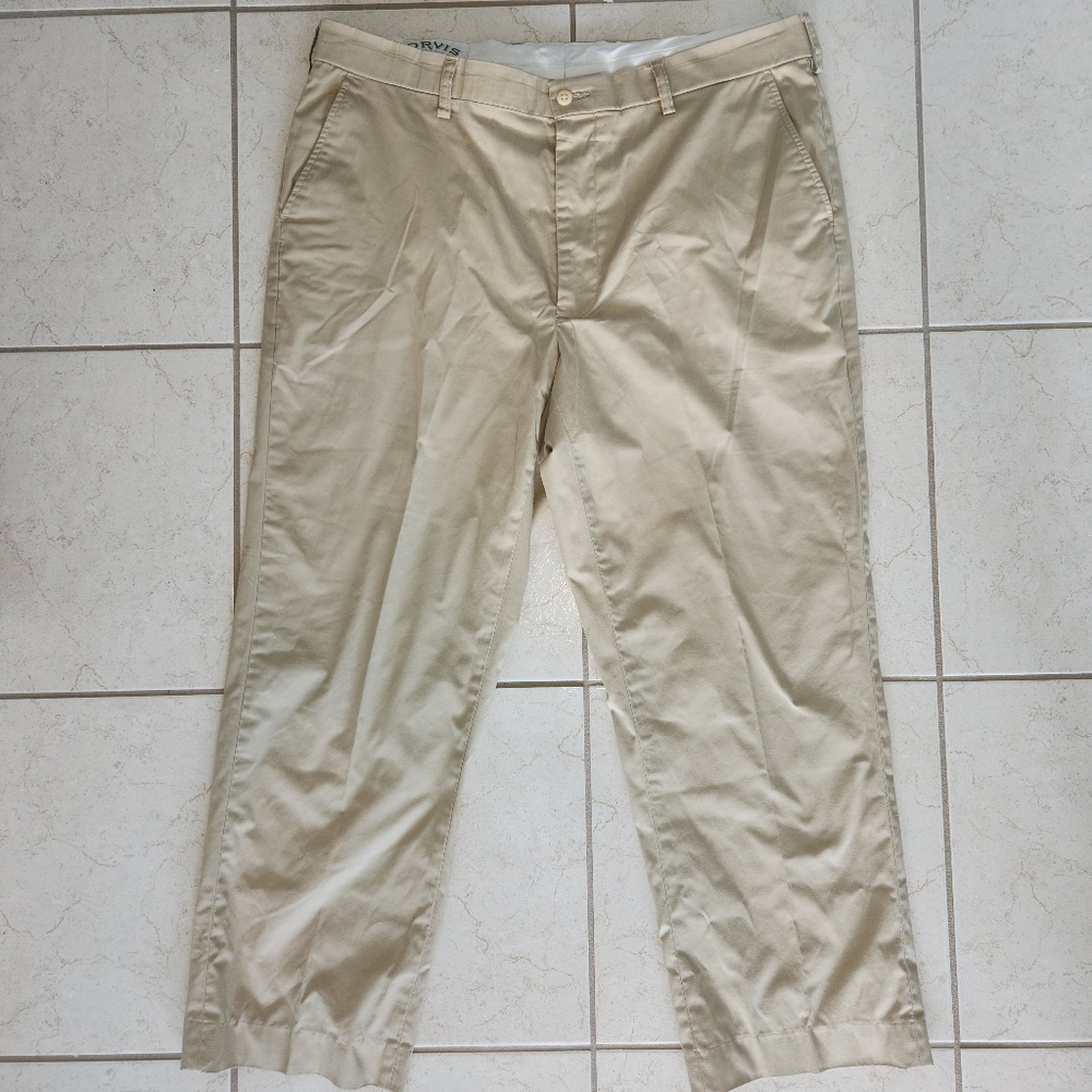 Orvis men's 38 light khaki pants